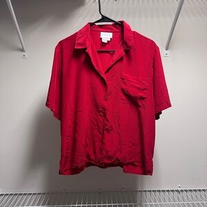 Nordstrom Red Women's Button Down Shirt